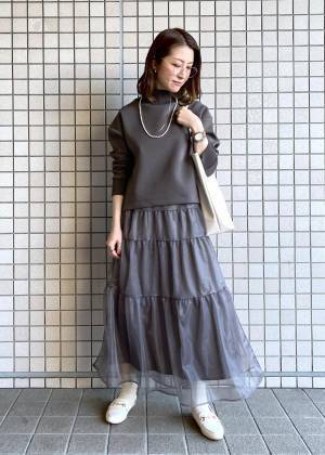 こりゃ争奪戦の予感ッ！！【ロペピクニック】ほんのりラメで上品♡「チュールスカート」