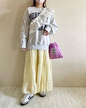 この可愛さがプチプラなんて♡【しまむら】フリルアイテムで作る「最旬ガーリーコーデ」