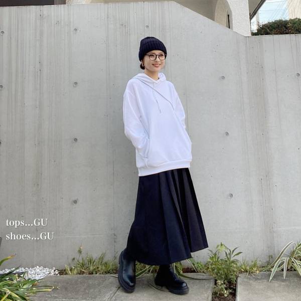 『大本命服』キターーッ！【GU】春コーデにぴったり♡「今っぽスカート」