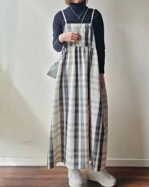 どれも可愛いぃぃッ♡♡【しまむら】着回し力、抜群！「キャミワンピース」