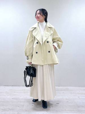 軽アウターはこれで決まり！【春のお出かけ服】「今っぽトレンチ」が可愛い♡