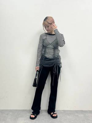 トレンド感抜群！【FOREVER21】おしゃれ度アップ♡「チュールキャミワンピ」