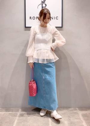 一枚でも、重ね着でも可愛い♡ 【ロペピクニック】オンオフ問わず着られる！「チュールトップス」