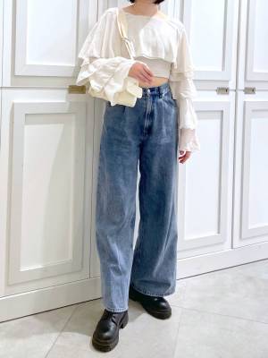 最強の組み合わせ、発見ッ！！【フリル × デニム】で「カジュアルガーリー」に♡