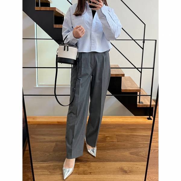 ＜新作！！！＞「高見え」する【GU】の「今年らしい」”オックスフォードショートシャツ”が推せる♡