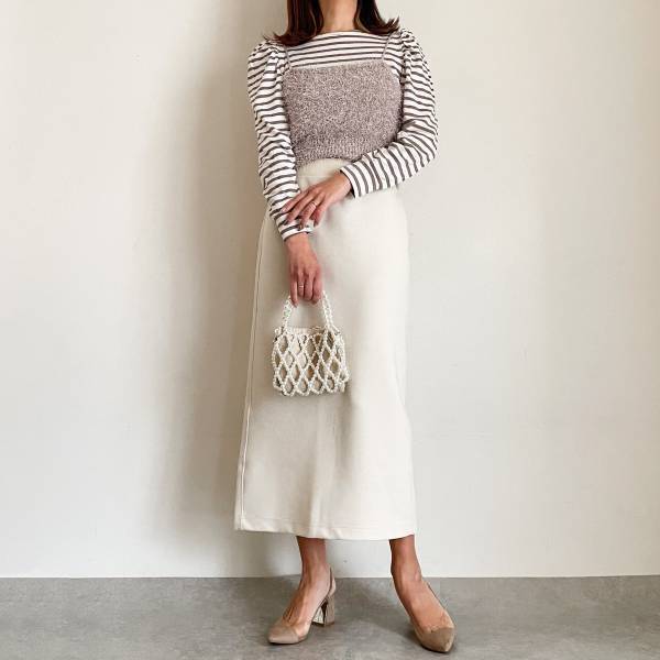 《見つけられたらラッキー！》【しまむら】の”フェザービスチェ”着回し3選♡「どんなコーデにも映える」