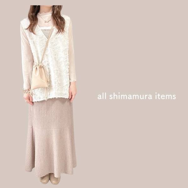 「大人気」で「ようやくGET」できた♡【しまむら】いつものコーデにプラスしたい”ジャガードベスト”が可愛すぎる