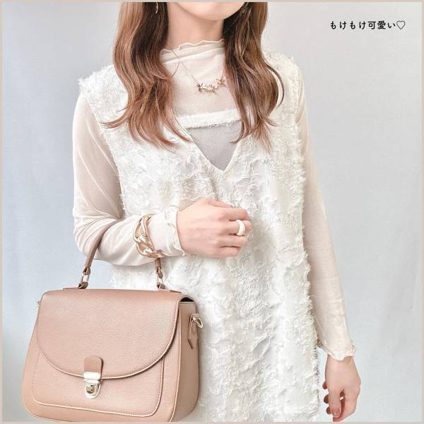 「大人気」で「ようやくGET」できた♡【しまむら】いつものコーデにプラスしたい”ジャガードベスト”が可愛すぎる