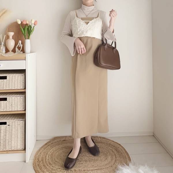 《TOMOさんコラボ第3弾！》この一癖が可愛い…！【しまむら】”キャミワンピース”に「一目惚れ」♡