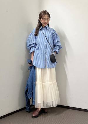 この春『無双』の予感ッ!!【ストライプシャツ】で「大人の春コーデ」♡