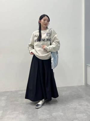 【ALAND】スカート合わせで甘さもプラス！「スポーティーMIXコーデ」が今っぽ♡