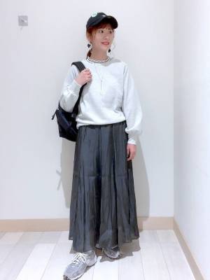 『愛用確定』かもーーーッ!!【グローバルワーク】1枚できれい見え♡「上品スカート」