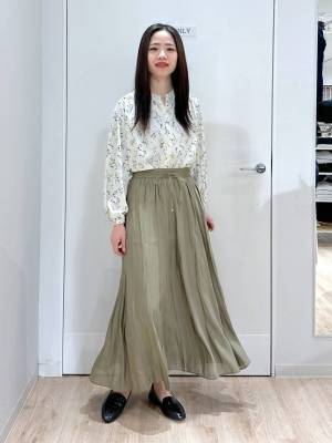 『愛用確定』かもーーーッ!!【グローバルワーク】1枚できれい見え♡「上品スカート」