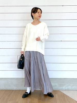 『愛用確定』かもーーーッ!!【グローバルワーク】1枚できれい見え♡「上品スカート」