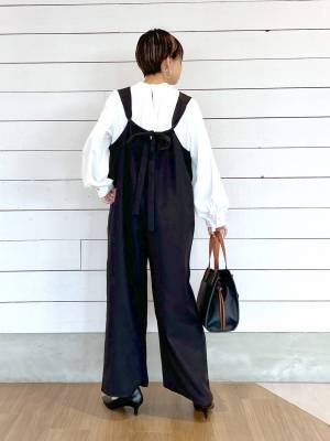 「毎年人気」って!!【グローバルワーク】1枚で美シルエット♡「Vネックサロペ」