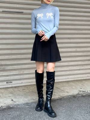 センスに脱帽♡♡【ALAND】『リボン』が可愛いッ!!「サマ見えトップス」