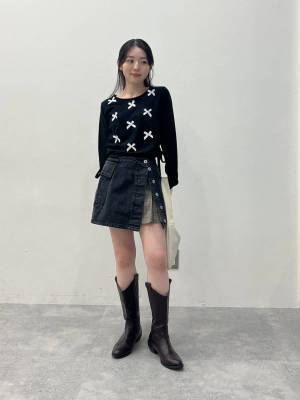 センスに脱帽♡♡【ALAND】『リボン』が可愛いッ!!「サマ見えトップス」