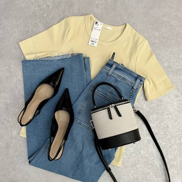 この「イエロー」がポイント♡【GU】”リブＴ”着回しコーデ3選！