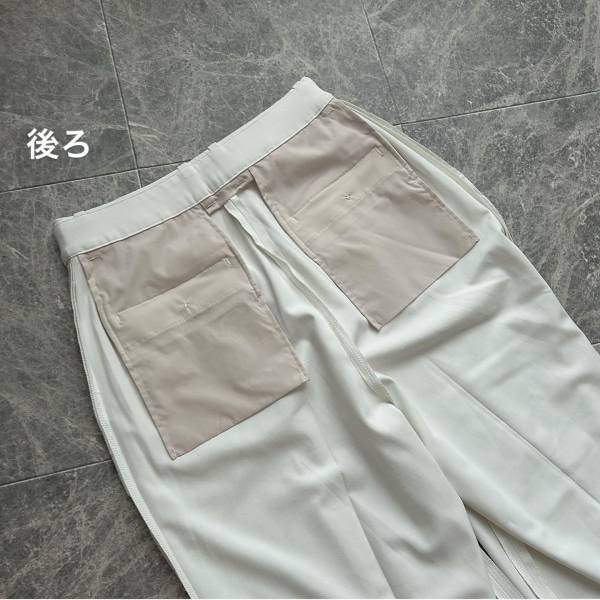 《ホワイトカラーが爽やか！》もう「たくさん履いてる」♡【ユニクロ】”タックワイドパンツ”を紹介