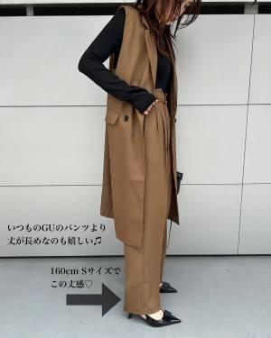「プチプラに見えない」！！【GU】ブラウンカラーの”セットアップ”もう手に入れた？♡