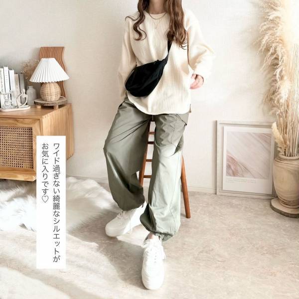 「推し」です♡【ユニクロ】「綺麗」な「シルエット」で履ける”イージーカーゴパンツ”は要チェック！！