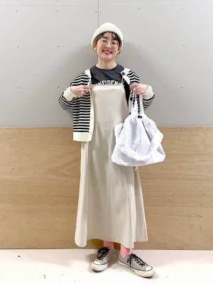 こりゃ人気なワケだ♡【グローバルワーク】迷ったらコレ！「万能キャミワンピ」