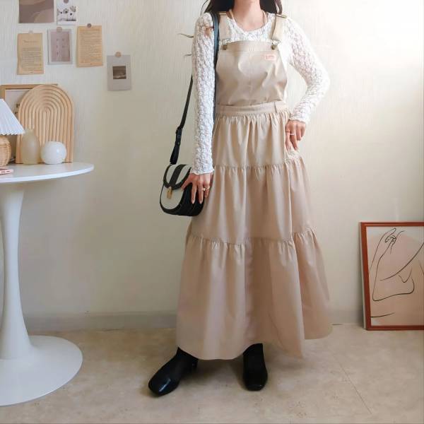 《主役級の可愛さ♡》【クラシカルエルフ】2wayで着れる”サロペワンピ”が「着映え力抜群」！！