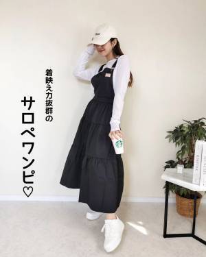 《主役級の可愛さ♡》【クラシカルエルフ】2wayで着れる”サロペワンピ”が「着映え力抜群」！！