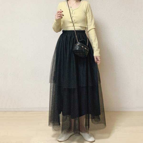 春にぴったり！！【GU】”2ピースクロップドカーディガン”が「着まわし力抜群」