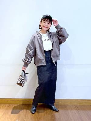 春アウター、もう買った？【グローバルワーク】ロングシーズン使える♡「大人気MA-1」