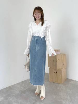 ＜この春、無双できそう♡＞速攻マネしたい【フリルブラウス × デニム】コーデ術