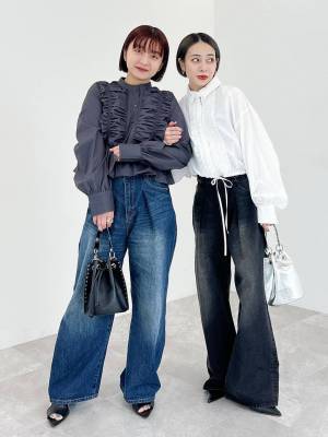 ＜この春、無双できそう♡＞速攻マネしたい【フリルブラウス × デニム】コーデ術