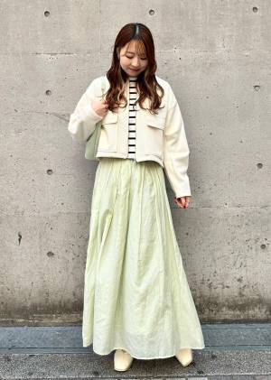 『ミントカラー』にきゅんっ♡【ロペピクニック】爽やかで春っぽ♡「ボリュームスカート」