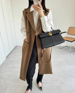 『しっかりした作り』って！【GU】ジユジョも大満足♡「高見えロングジレ」