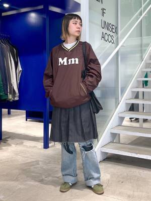 〈オシャレさんは取り入れてる！〉「スカート × パンツ」のレイヤードが旬♡