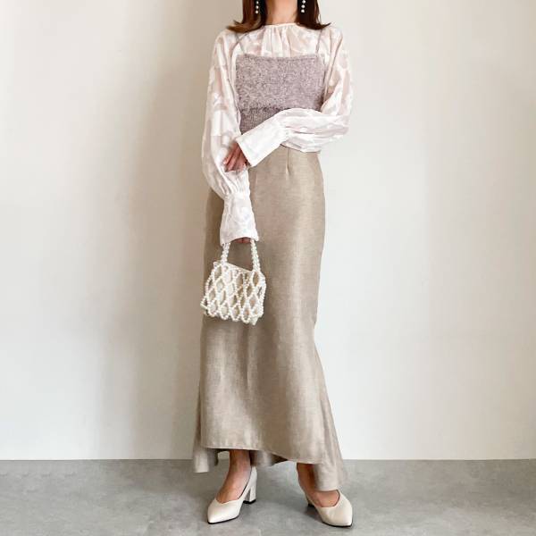 見つけられたらラッキー！【しまむら】の「フェザービスチェ」の着回しコーデ特集