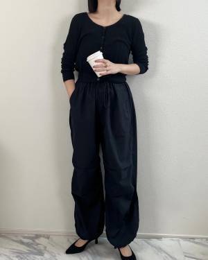 「ずっと気になっていた」♡【ユニクロ】”パラシュートパンツ”が推せるっっ！！