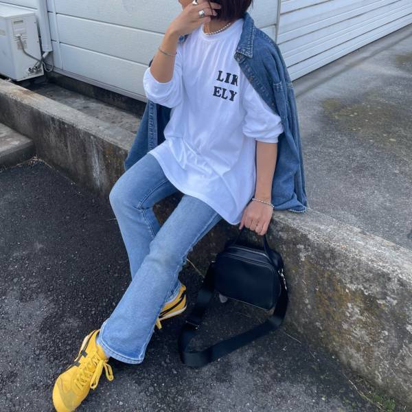 大人のロゴT見つけた♡【reca】のちょい可愛い”ロンT”がちょうどいい！