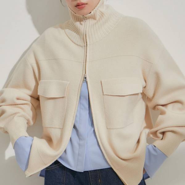 “春コーデ”の救世主！  楽チンなのにオシャレで万能♡ 【ニットブルゾン】