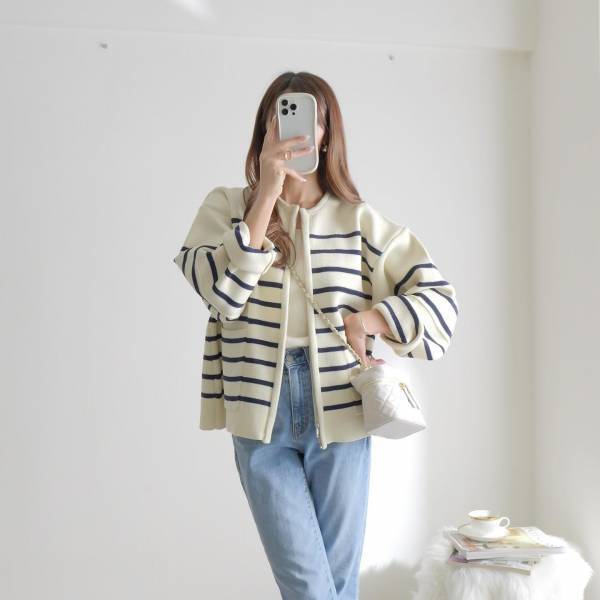 “春コーデ”の救世主！  楽チンなのにオシャレで万能♡ 【ニットブルゾン】