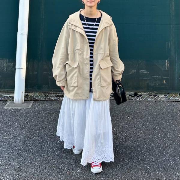 《この時期のアウターって何着る？》【ANGIE　VINTAGE】の「こなれ感」ある”マウンテンパーカー”を紹介