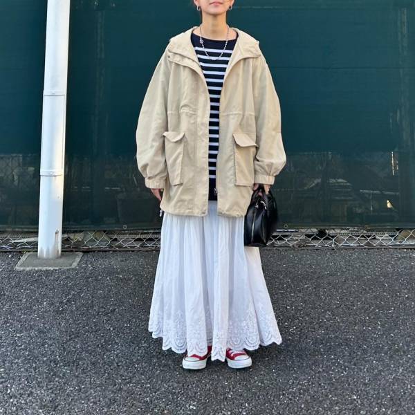 《この時期のアウターって何着る？》【ANGIE　VINTAGE】の「こなれ感」ある”マウンテンパーカー”を紹介