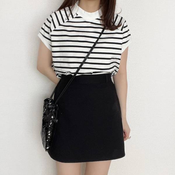 春に着たいっ！【クラシカルエルフ】ボーダー”モックネックTシャツ”が可愛すぎる♡