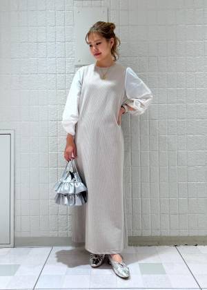 1枚でコーデが完成！？【ロペピクニック】ロングシーズン使えて嬉しい♡「ドッキングワンピ」