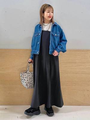 可愛さに、一目惚れ♡【グローバルワーク】春コーデにぴったり！「優秀キャミワンピ」