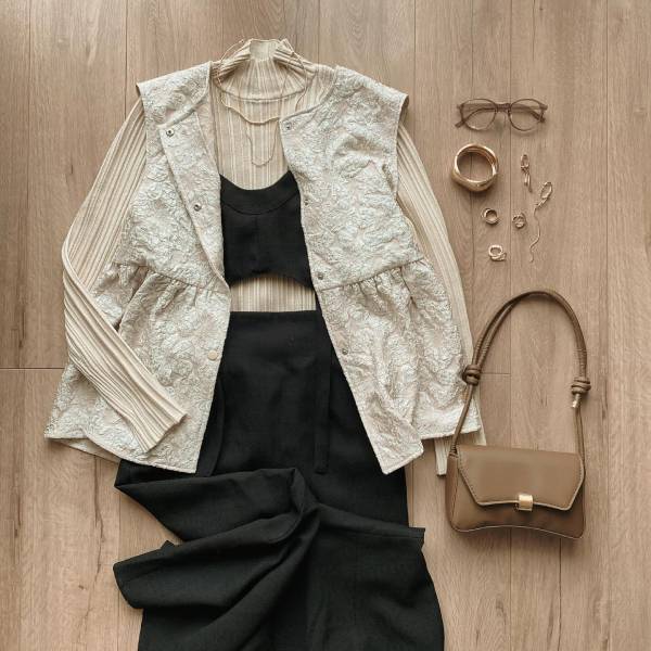 オシャレ偏差値、上がりまくり！【しまむら】大人可愛い♡「淡色ベスト」