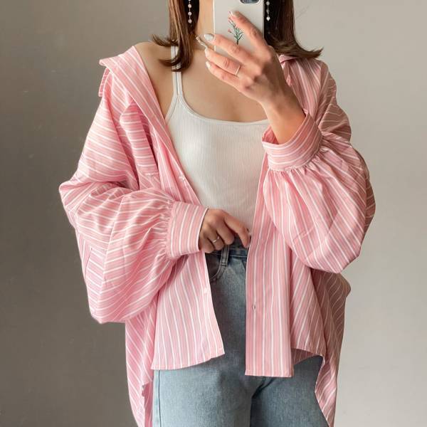 《着回し3選！》春コーデどう合わせる？【しまむら】春っぽ”ストライプシャツ”♡