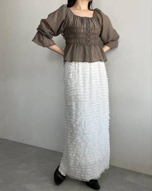 いつものコーデにプラスして！ 【今っぽフリルアイテム】が可愛い♡