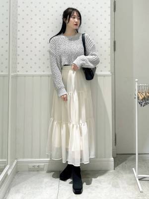 程よい抜け感がたまらん♡ この春は【シアースカート】に注目！