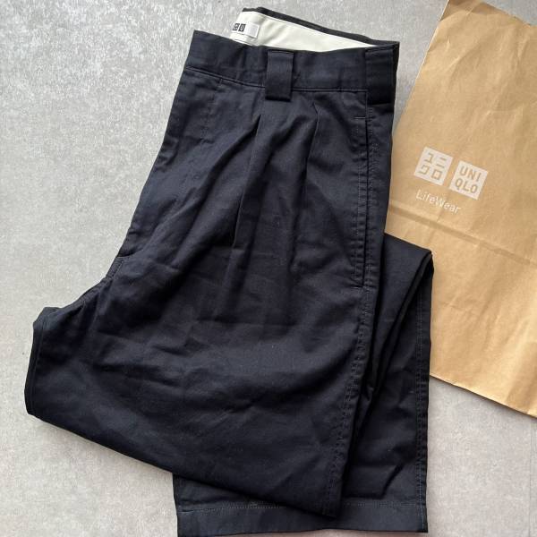 【UNIQLO U】のメンズのアイテム“タックワイドパンツ”でゆったりこなれ感アップ！